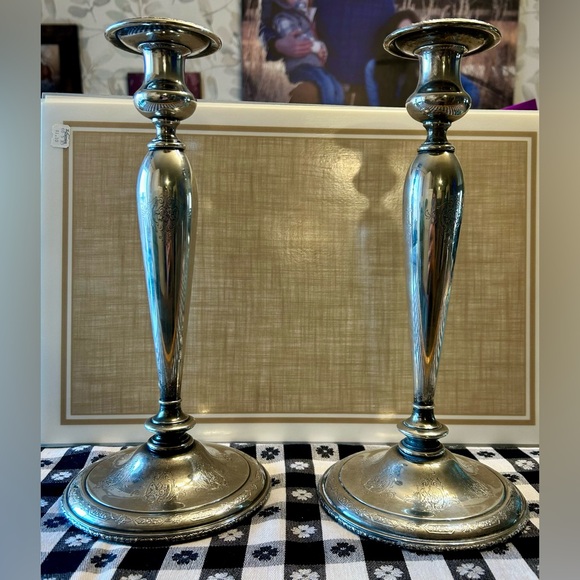 King Louie Silver Candlesticks - Picture 1 of 1